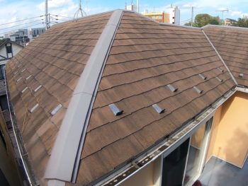 鎌倉市A様邸サーモアイ4F屋根塗装施工前画像
