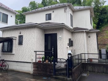 鎌倉市A様邸パーフェクトセラミックトップG＆UVプロテクト4Fクリヤー外壁塗装施工前画像
