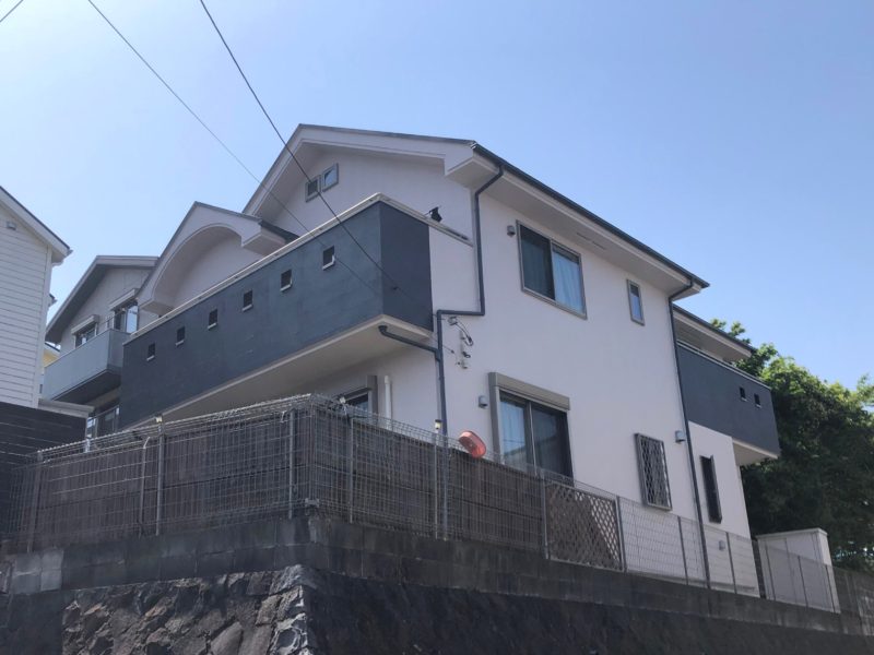 横浜市栄区S様邸超低汚染リファイン1000Si-IR外壁塗装施工後画像