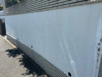 横浜市港南区Y様邸塀塗装施工前画像
