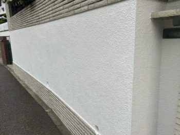 横浜市港南区Y様邸塀塗装施工後画像