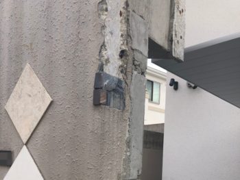 横浜市港南区Y様邸塀塗装施工前画像