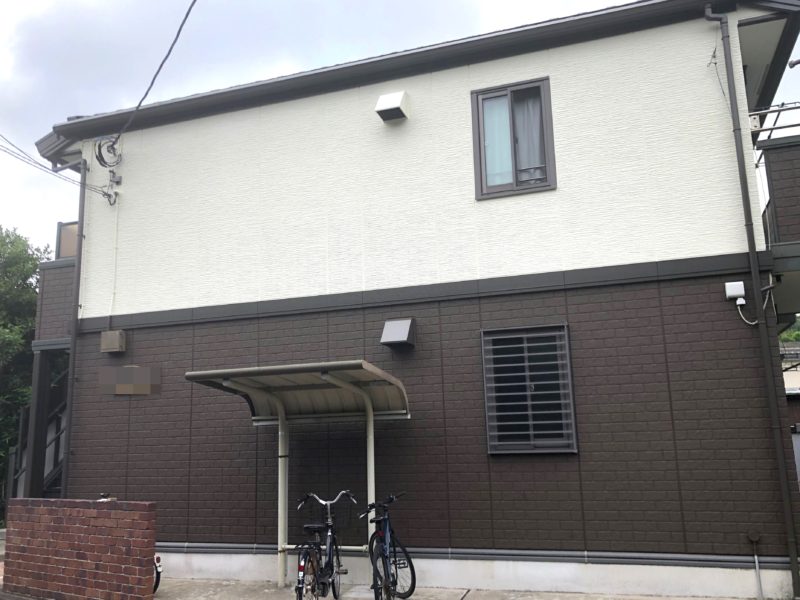 横浜市金沢区S様所有アパートB超低汚染リファイン艶消1000MS-IR外壁塗装施工後画像
