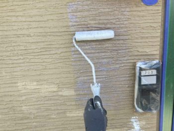 横浜市金沢区S様所有アパートB超低汚染リファイン艶消1000MS-IR外壁塗装下塗り