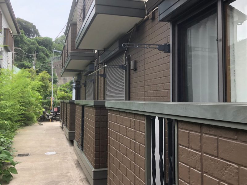 横浜市金沢区S様所有アパートB超低汚染リファイン艶消1000MS-IR外壁塗装施工後画像