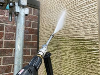 横浜市金沢区S様所有アパートB外壁塗装前高圧洗浄作業