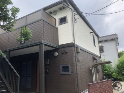 横浜市金沢区アパートB様 超低汚染リファイン艶消1000MS-IR外壁塗装
