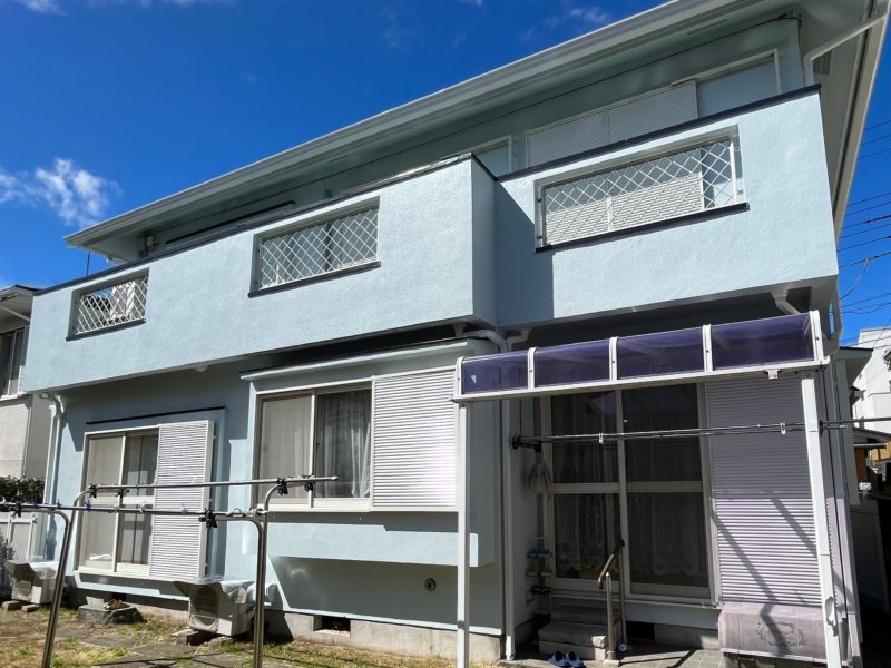 横浜市栄区O様邸超低汚染リファイン1000Si-IR外壁塗装施工後画像