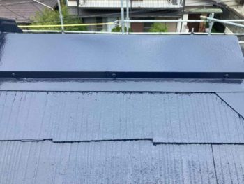 横浜市栄区O様邸棟板金塗装施工後画像