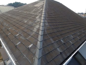 横浜市栄区O様邸スーパーシャネツサーモF屋根塗装施工前画像