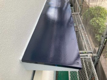 横浜市栄区O様邸霧除け庇塗装施工後画像