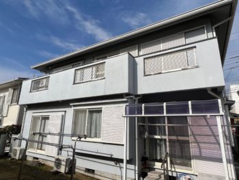 横浜市栄区O様邸超低汚染リファインSi-IR外壁塗装施工前画像