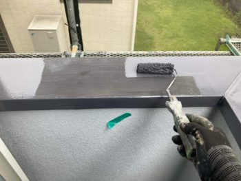 横浜市栄区O様邸手摺笠木板金錆止め塗装