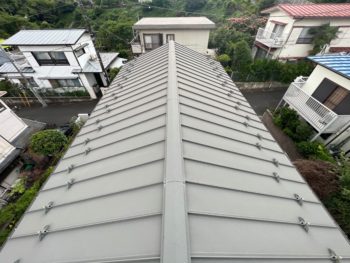 横浜市港南区I様邸スーパーシャネツサーモSi屋根塗装施工前画像