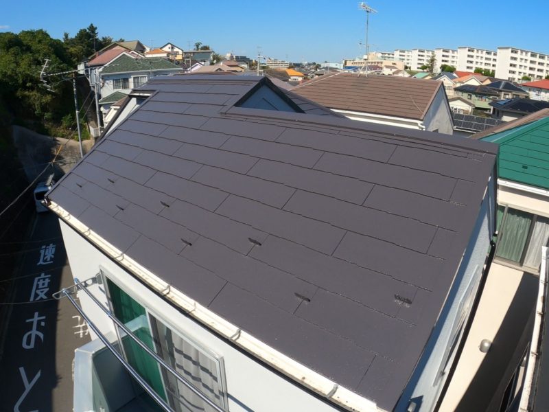 横浜市港南区M様邸サーモアイSi屋根塗装施工後画像
