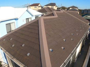 横浜市緑区T様邸超低汚染リファイン艶消1000MS-IR外壁塗装施工前画像