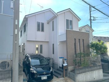 横浜市鶴見区 T 様邸 超低汚染リファイン艶消1000MS-IR外壁塗装