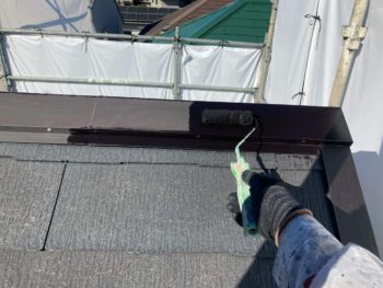 横浜市港南区M様邸棟板金錆止め塗装