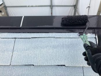 横浜市港南区M様邸棟板金塗装上塗り1回目