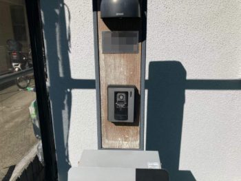 横浜市港南区M様邸門柱塗装施工前画像