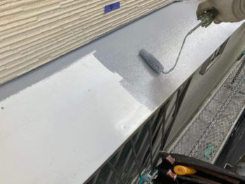 横浜市緑区T様邸霧除け庇錆止め塗装