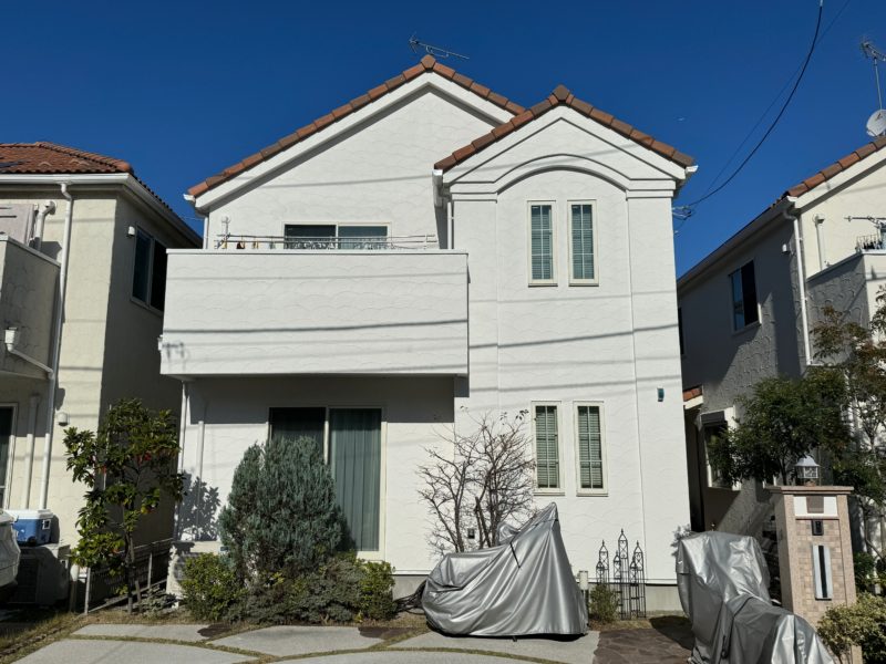 横浜市旭区Y様邸超低汚染リファイン艶消1000MS-IR外壁塗装施工後画像