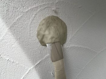 横浜市旭区Y様邸エアコンパテ交換