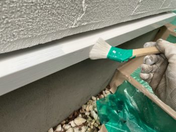 横浜市旭区Y様邸水切り塗装上塗り2回目