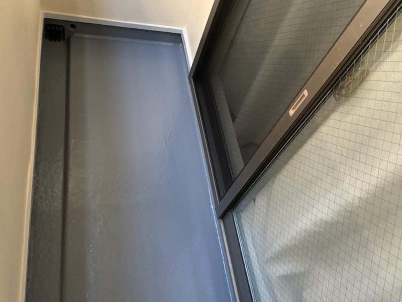 横浜市鶴見区J様邸ベランダ防水塗装施工後画像