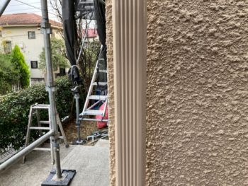 横浜市港南区O様邸竪樋塗施工後画像