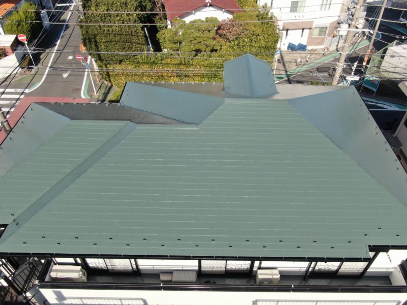 横浜市金沢区Y様邸スーパーシャネツサーモF屋根塗装施工後画像