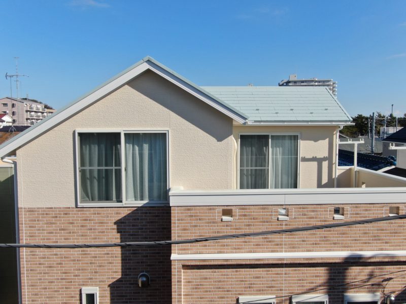 横浜市金沢区N様邸UVプロテクト4Fクリヤー外壁塗装施工後