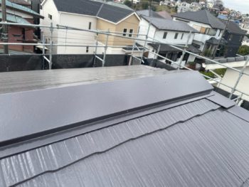 横浜市栄区M様邸棟板金塗装施工後画像