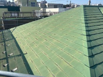 横浜市金沢区Y様邸スーパーシャネツサーモF屋根塗装施工前画像