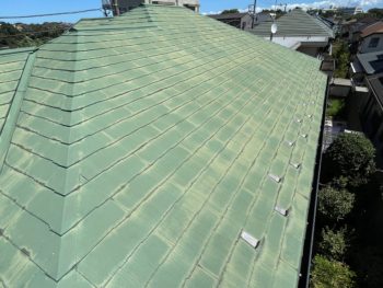 横浜市金沢区Y様邸スーパーシャネツサーモF屋根塗装施工前画像