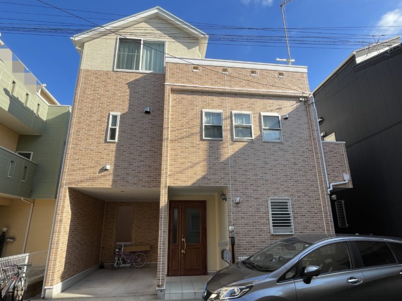 横浜市金沢区N様邸UVプロテクト4Fクリヤー外壁塗装施工後