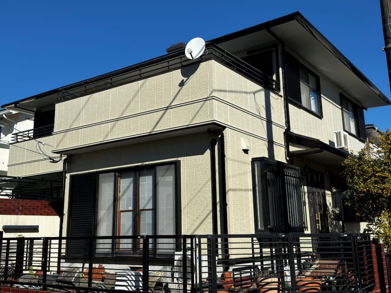 横浜市栄区M様邸パーフェクトトップ外壁塗装施工後画像