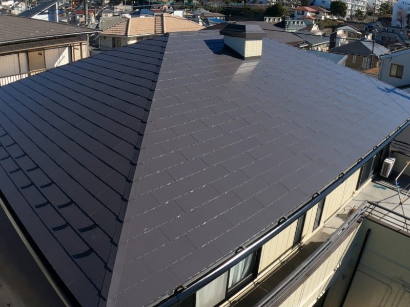 横浜市栄区M様邸サーモアイSi屋根塗装施工後画像