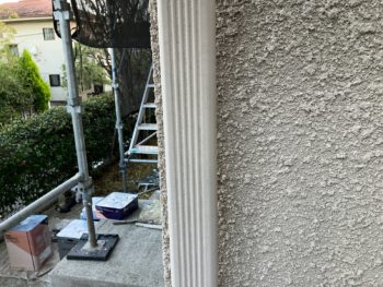 横浜市港南区O様邸竪樋塗装施工前画像