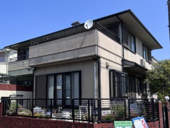 横浜市栄区M様邸パーフェクトトップ外壁塗装施工前画像