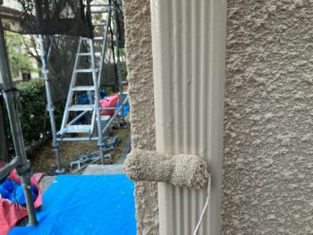 横浜市港南区O様邸竪樋塗上塗り2回目