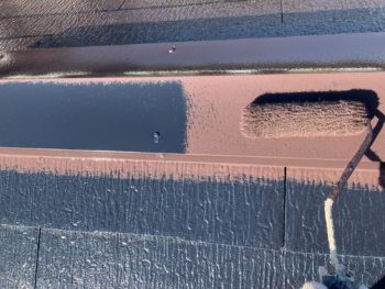 横浜市港南区O様邸棟板金塗装上塗り2回目