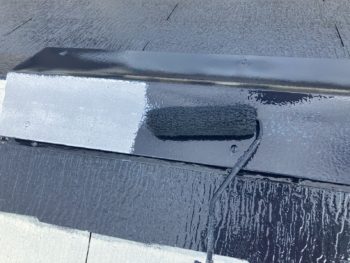 横浜市港南区O様邸棟板金塗装上塗り1回目