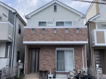 横浜市戸塚区H様邸パーフェクトセラミックトップG外壁塗装施工前画像