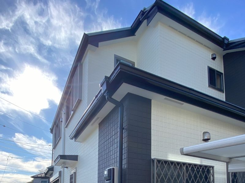 横浜市栄区K様邸超低汚染リファイン艶消1000MS-IR外壁塗装