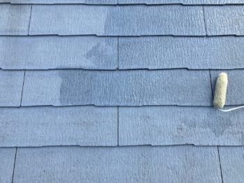 横浜市戸塚区H様邸ファインパーフェクトセラミックベスト屋根塗装下塗り1回目