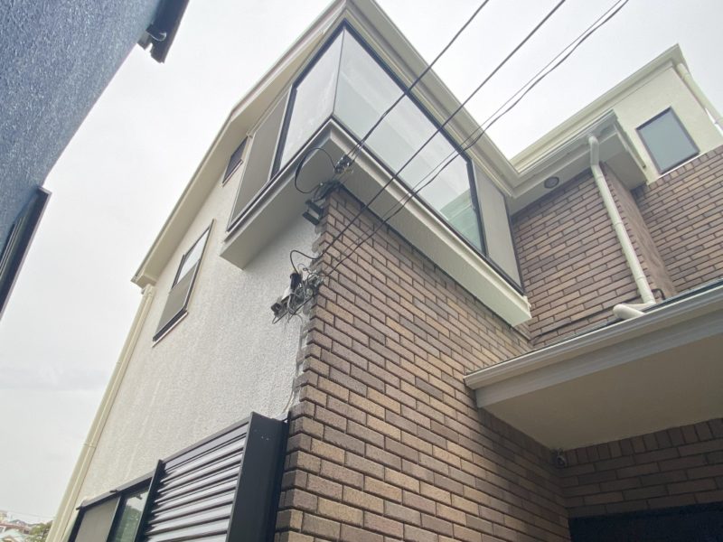 横浜市鶴見区U様邸パーフェクトトップ外壁塗装施工後画像