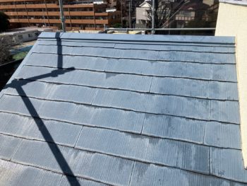 横浜市鶴見区U様邸サーモアイ4F屋根塗装施工前画像