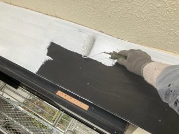 横浜市鶴見区U様邸霧除け庇錆止め塗装