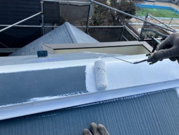 横浜市鶴見区U様邸棟板金錆止め塗装